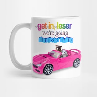 Get In Loser Raccoon Possum Meme Mug